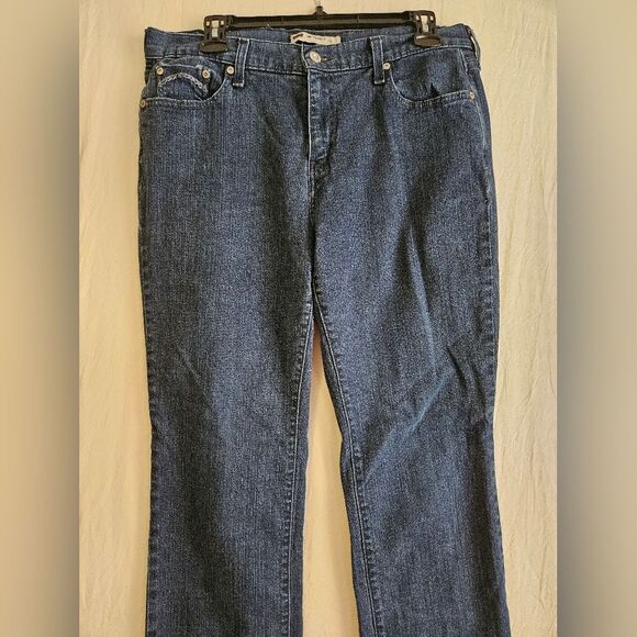 Levi's 505 Jeans Women’s Sz l4 (33x27) Mid-Rise Straight Leg Denim Medium Wash - Picture 4 of 10